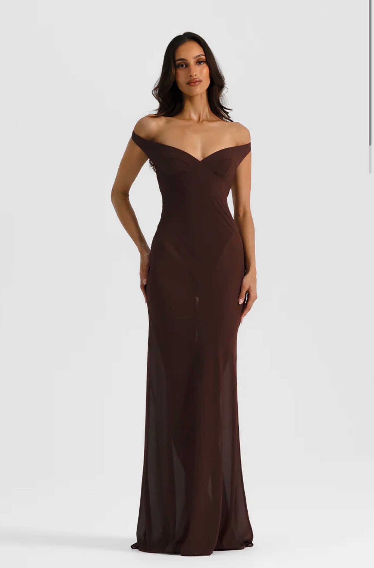 Natalie Rolt Brielle Gown Espresso