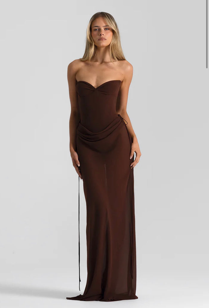 Natalie Rolt Verity Bustier + Allira Skirt Espresso