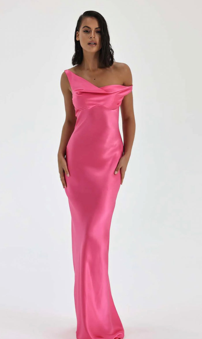 Natalie Rolt Monika Gown Hot Pink