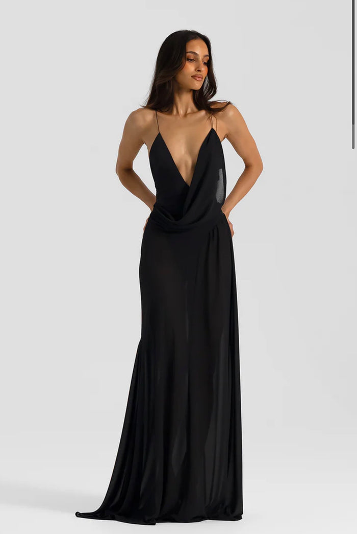 Natalie Rolt Agnes Gown Black