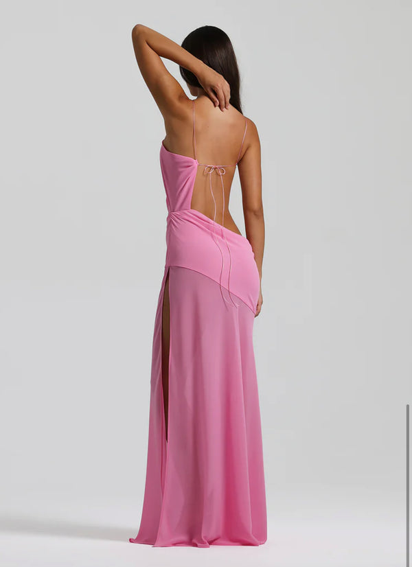 Natalie Rolt Dahlia Gown Candy Pink