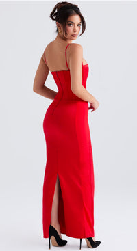 House Of Cb Shani Gown Red