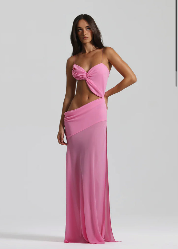 Natalie Rolt Dahlia Gown Candy Pink