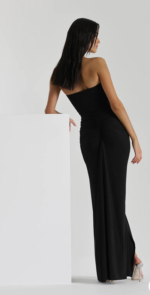 Natalie Rolt Shontae Maxi Gown Black shortandsweethire Natalie Rolt Shontae Maxi Gown Black shortandsweethire
