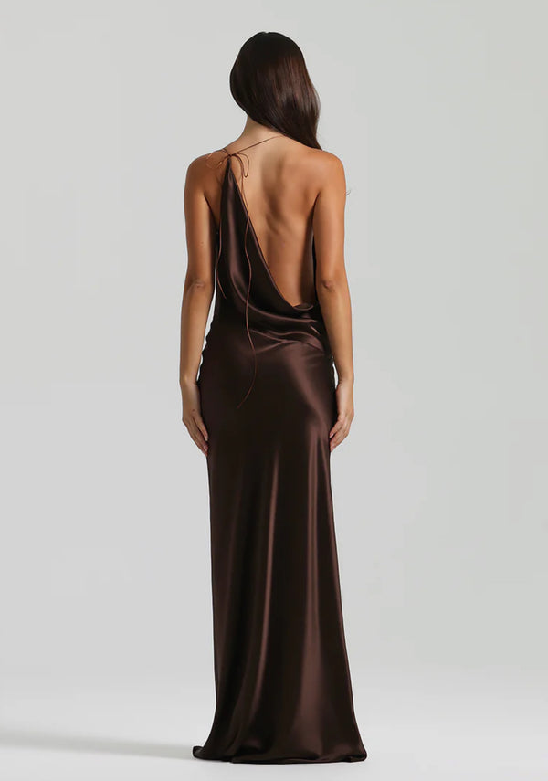 COMING SOON Natalie Rolt Gabi Gown Espresso