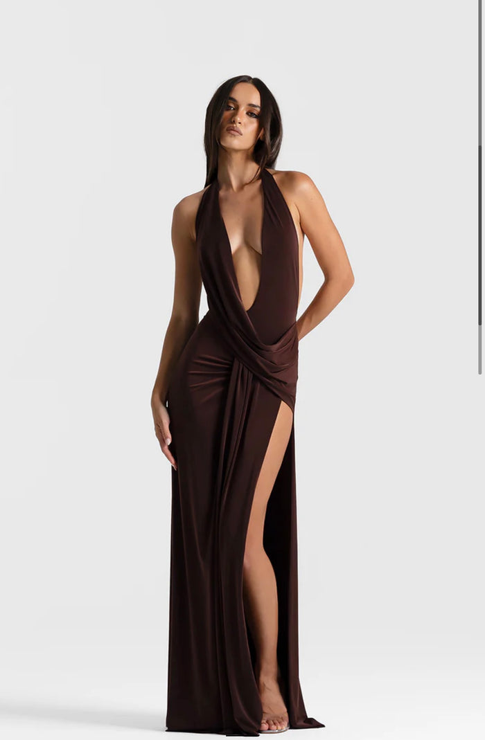 Natalie Rolt Winona Gown Espresso