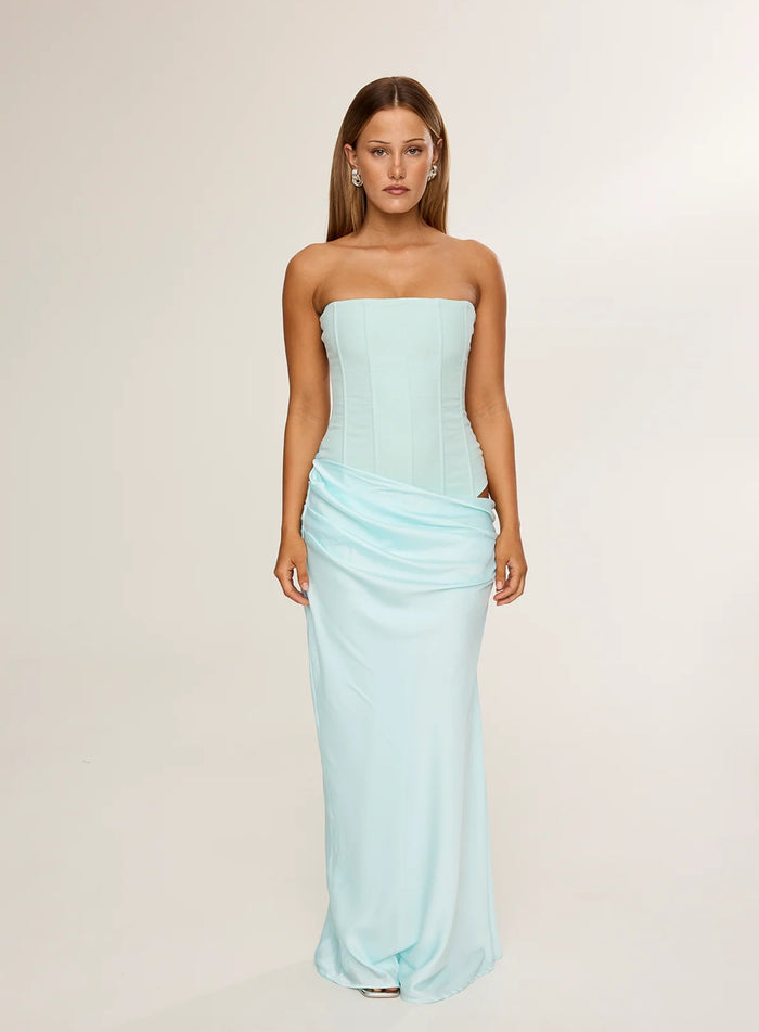 HNTR the label Huxley Gown Aqua