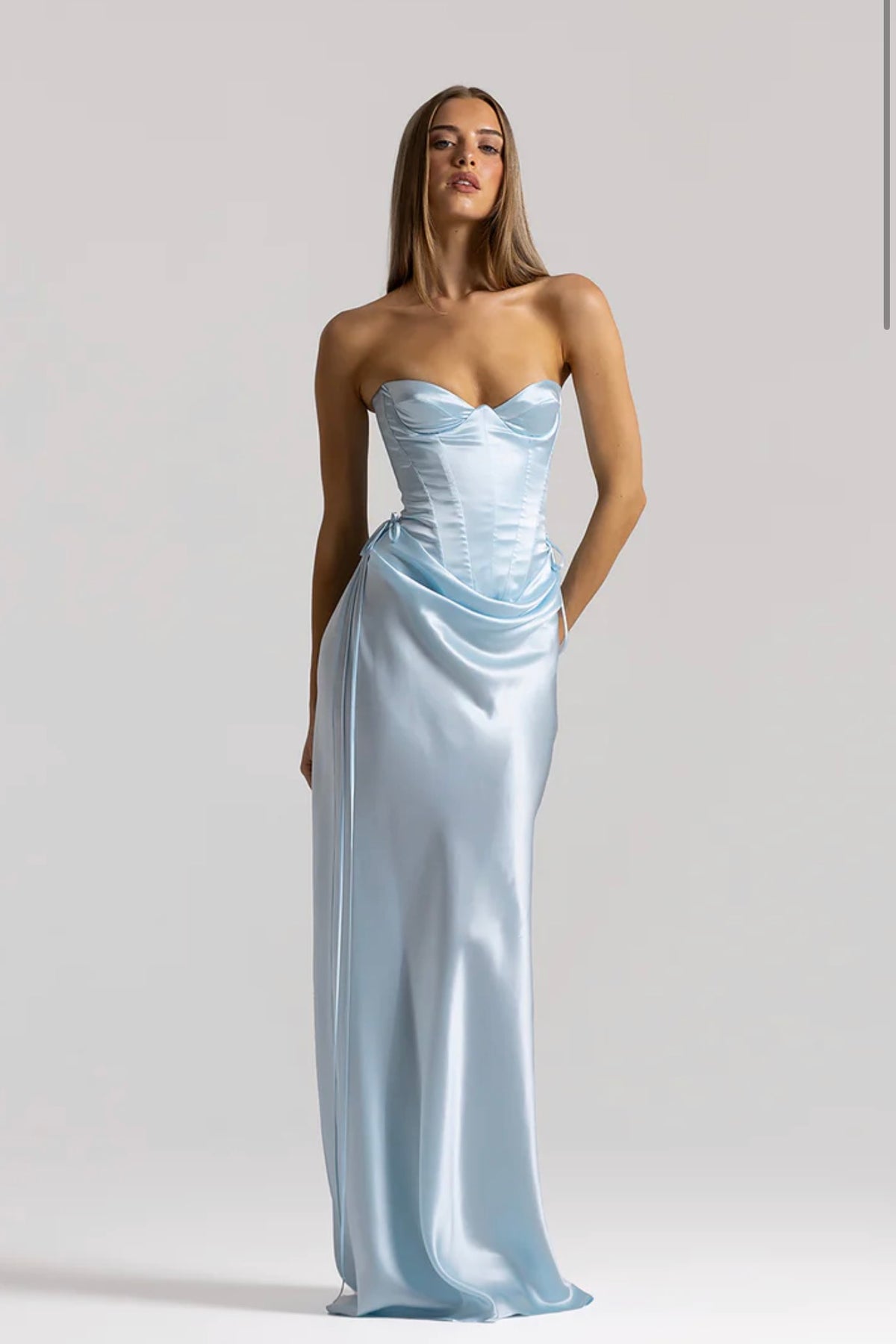 Natalie Rolt Elina Bustier + Evelyn Skirt Baby Blue