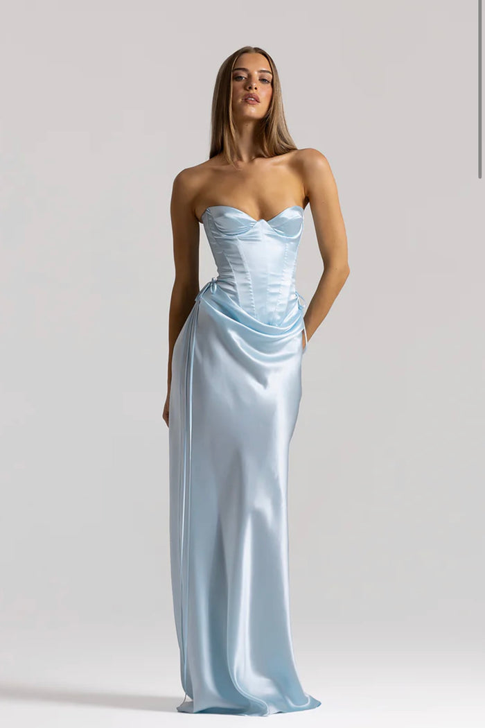 Natalie Rolt Elina Bustier + Evelyn Skirt Baby Blue