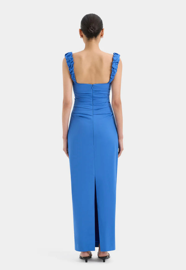 Sir the Label Balconette Azul Gown