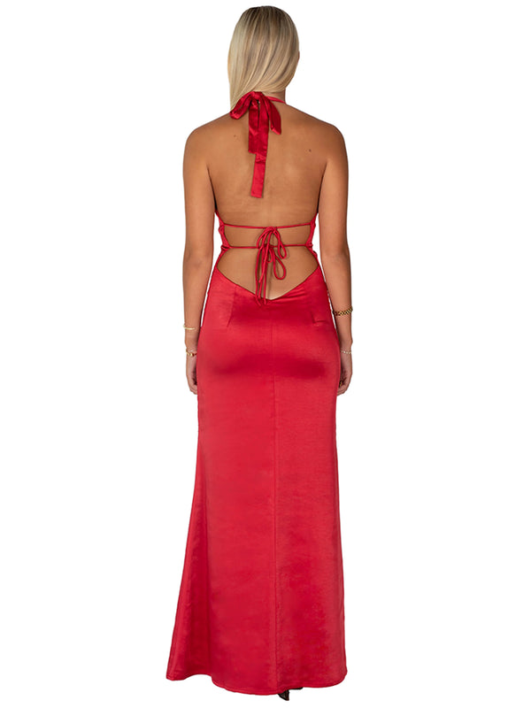 I am Delilah Margot Gown Cherry Red