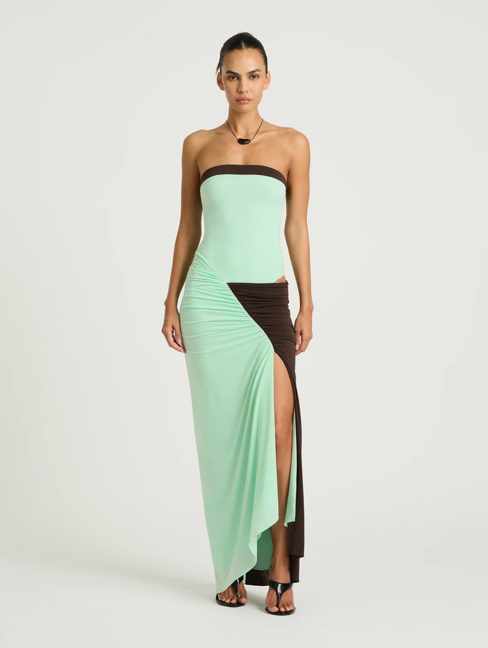 Benni Rumi Strapless Maxi Dress