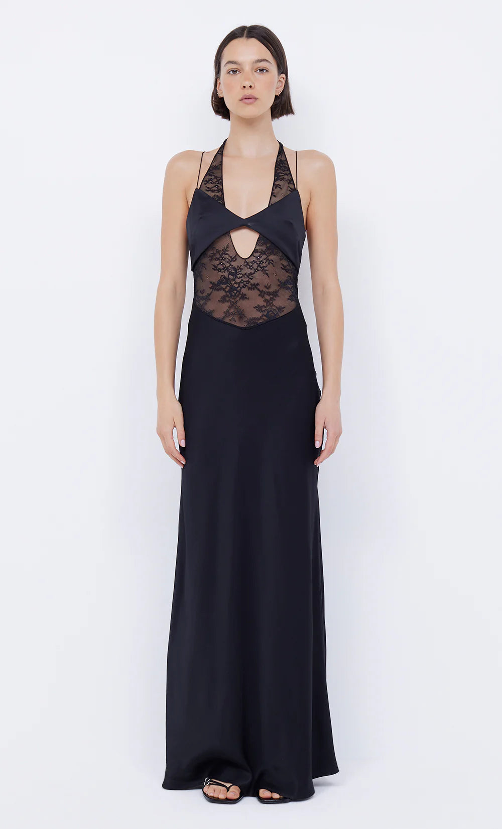 Bec + Bridge Liv Halter Maxi Gown Black