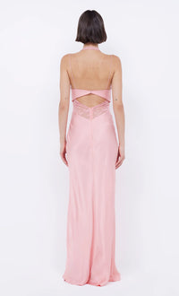 Bec + Bridge Liv Halter Maxi Gown Pink Sherbert