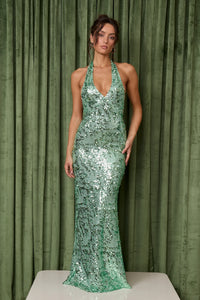 Fait Par Foutch Liana Gown Seafoam