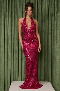 Fait Par Foutch Liana Gown Magenta