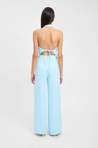 Kookai Oyster Backless Vest + Willow Pants Cloud Blue