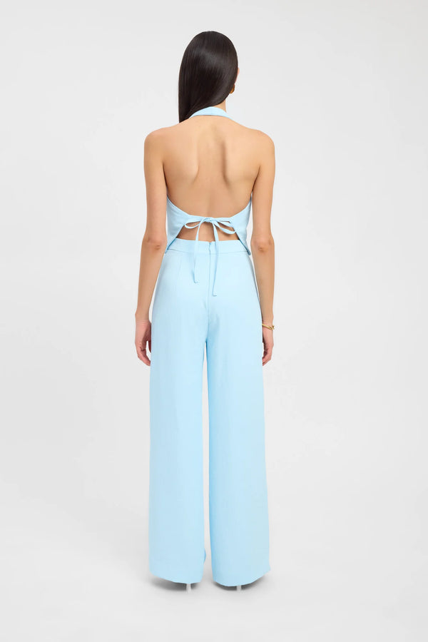 Kookai Oyster Backless Vest + Willow Pants Cloud Blue