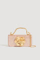 Aje Alessia Flower Clutch Rose Gold shortandsweethire