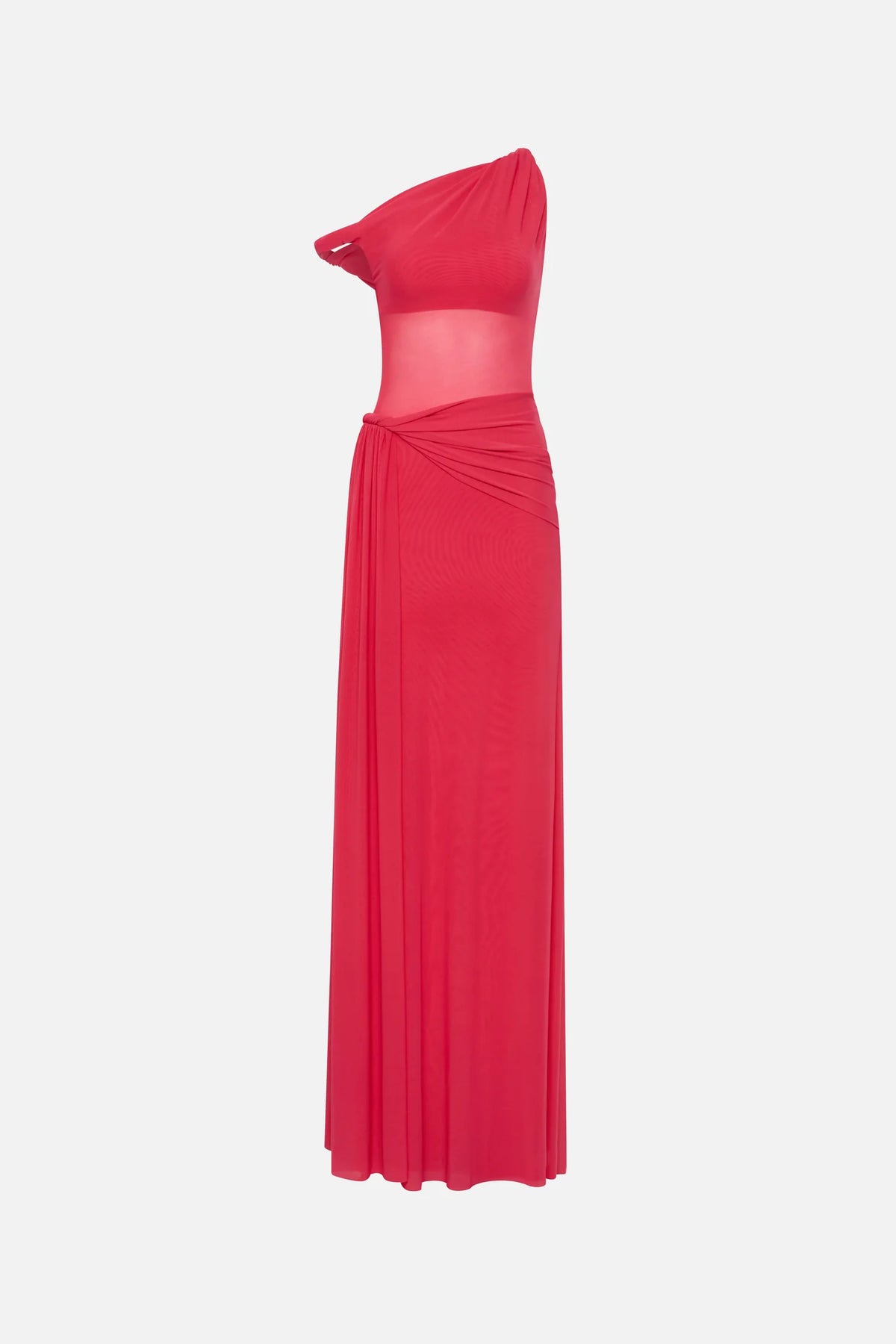 MISHA Sisal Mesh Gown Hot Pink