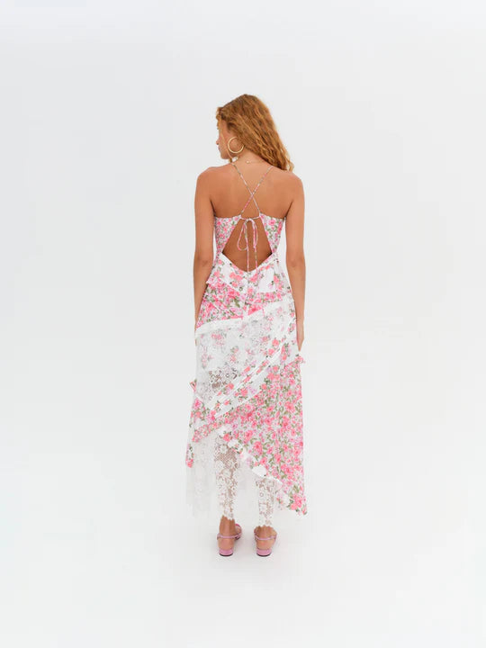 For Love and Lemons Rosalyn Maxi Pink