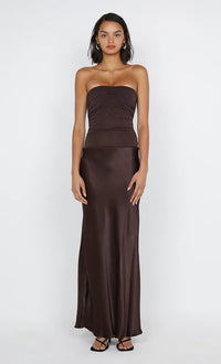 Bec + Bridge Dua Strapless Maxi Chocolate