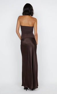 Bec + Bridge Dua Strapless Maxi Chocolate