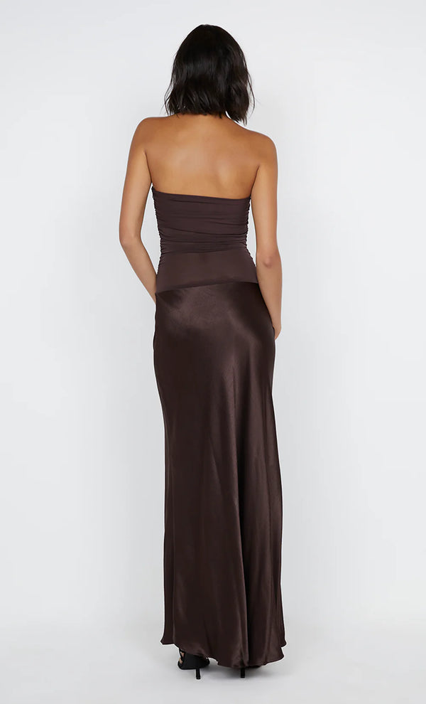 Bec + Bridge Dua Strapless Maxi Chocolate