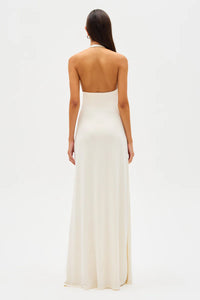 MISHA Jennifer Cupro Gown Ivory