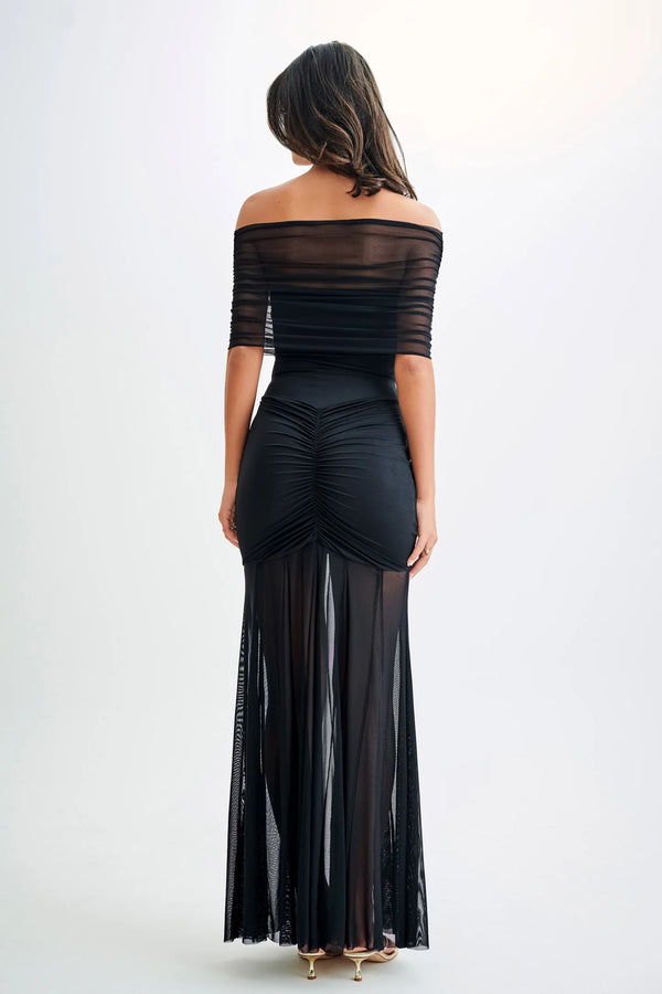 Meshki Capsian Mesh Maxi Black