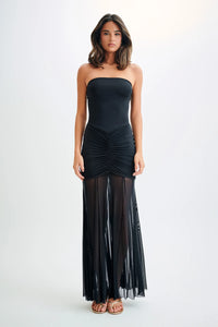 Meshki Capsian Mesh Maxi Black