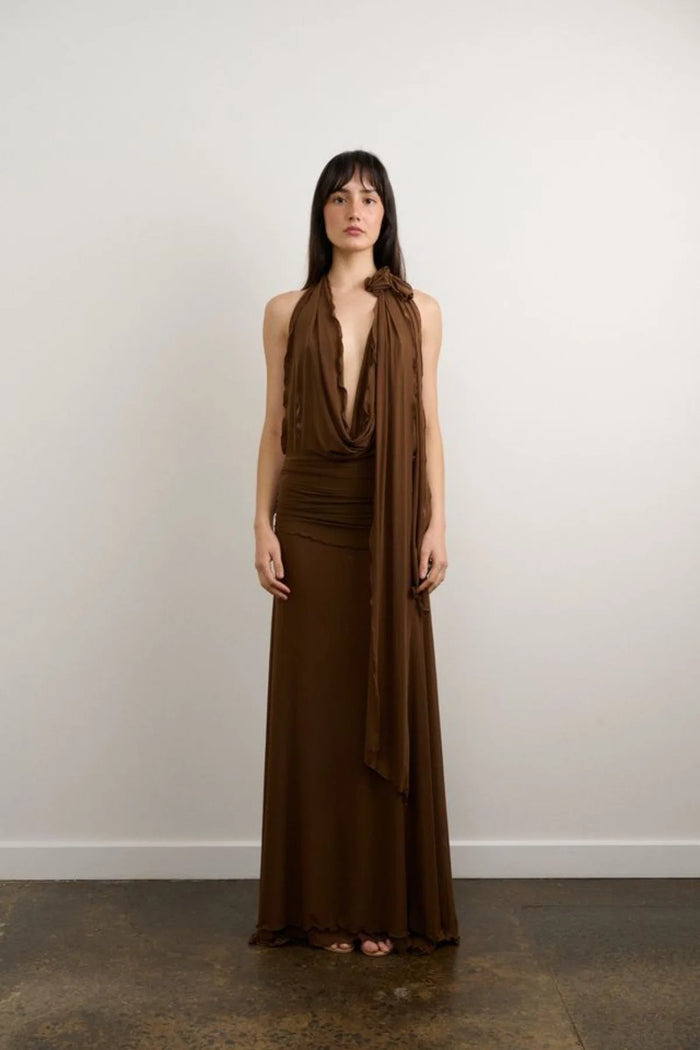 DZO Thea Gown Chocolate