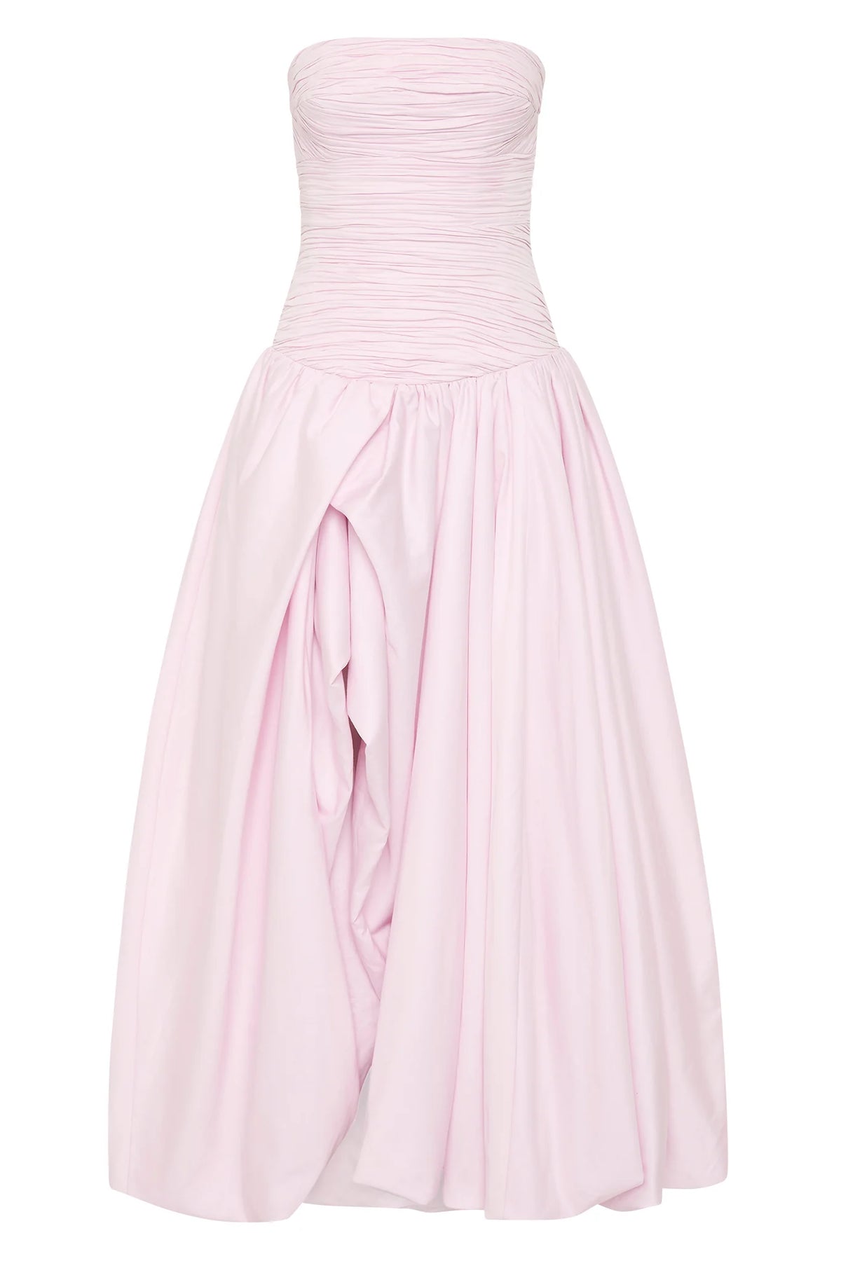 Aje Violette Bubble Hem Maxi Gown Pastel Pink