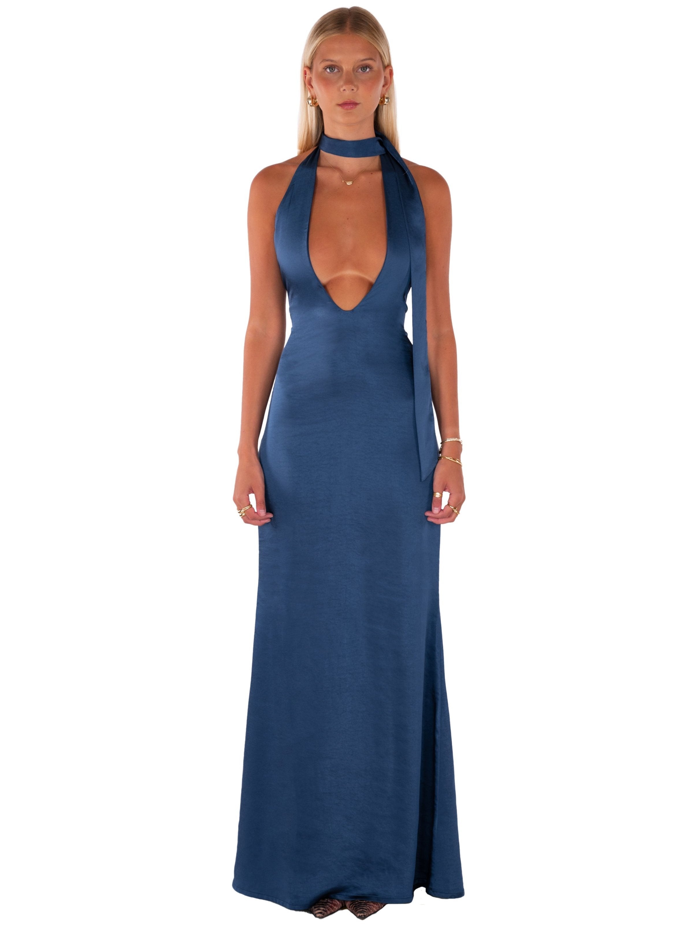I am Delilah Margot Maxi Navy – shortandsweethire