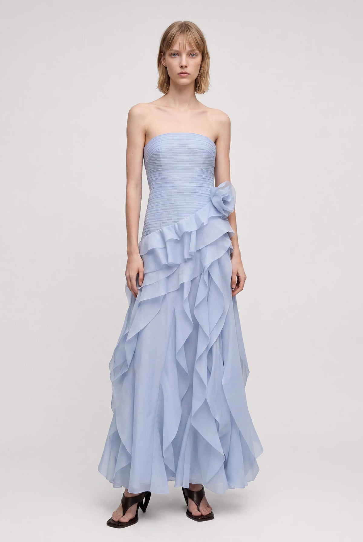 Aje Canyon Gown Cloud Blue