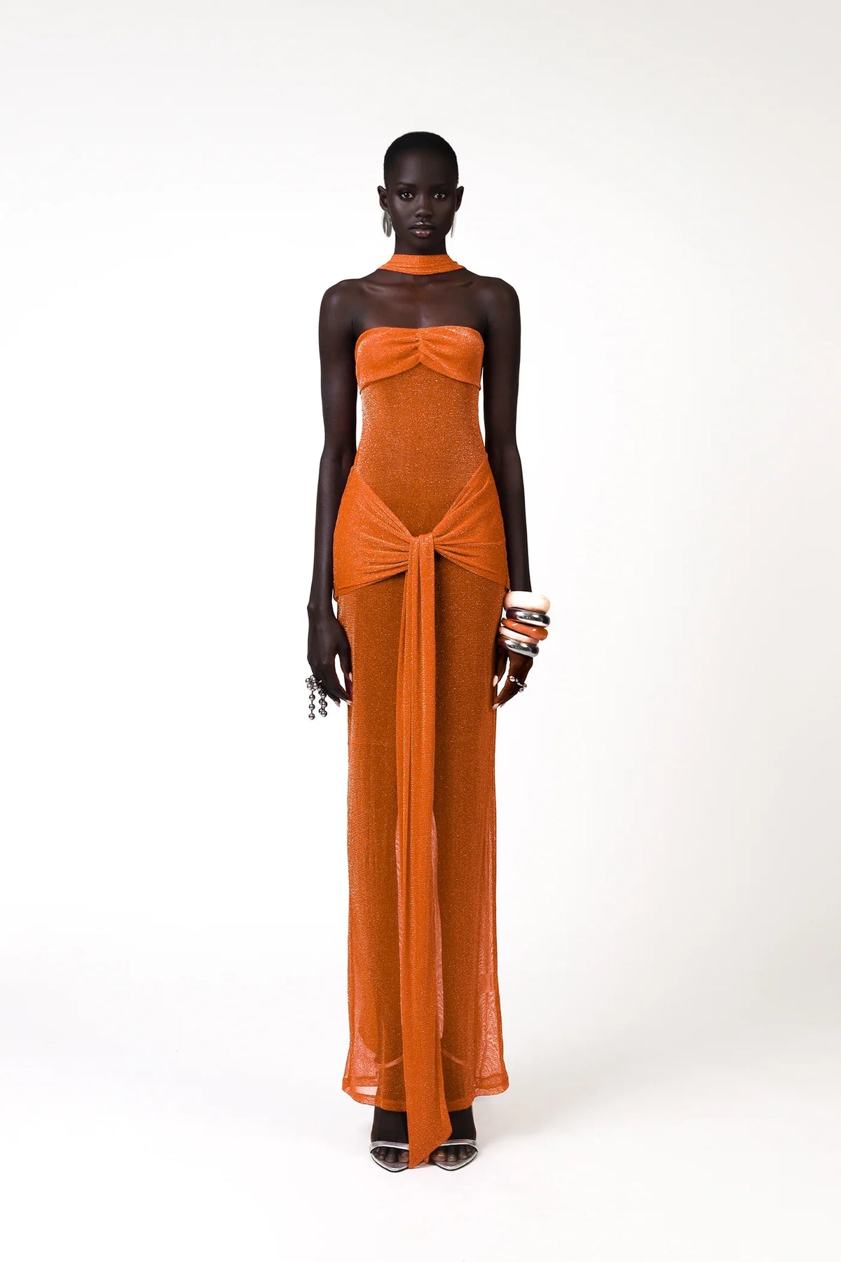 Khanums Kesca Gown Orange