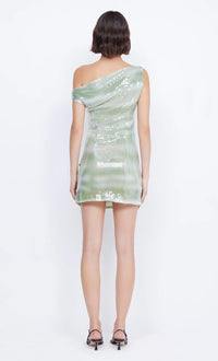 bec and bridge brydie asym mini dress Hire BEC+BRIDGE Brydie Asym Mini Dress in Mint Ombre SUSTAINABLY. The Dress Hire