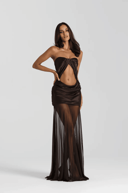 Natalie Rolt Julietta Gown Espresso