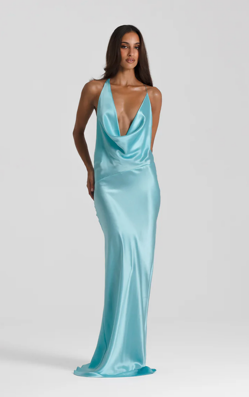 Natalie Rolt Gabi Gown Turquoise