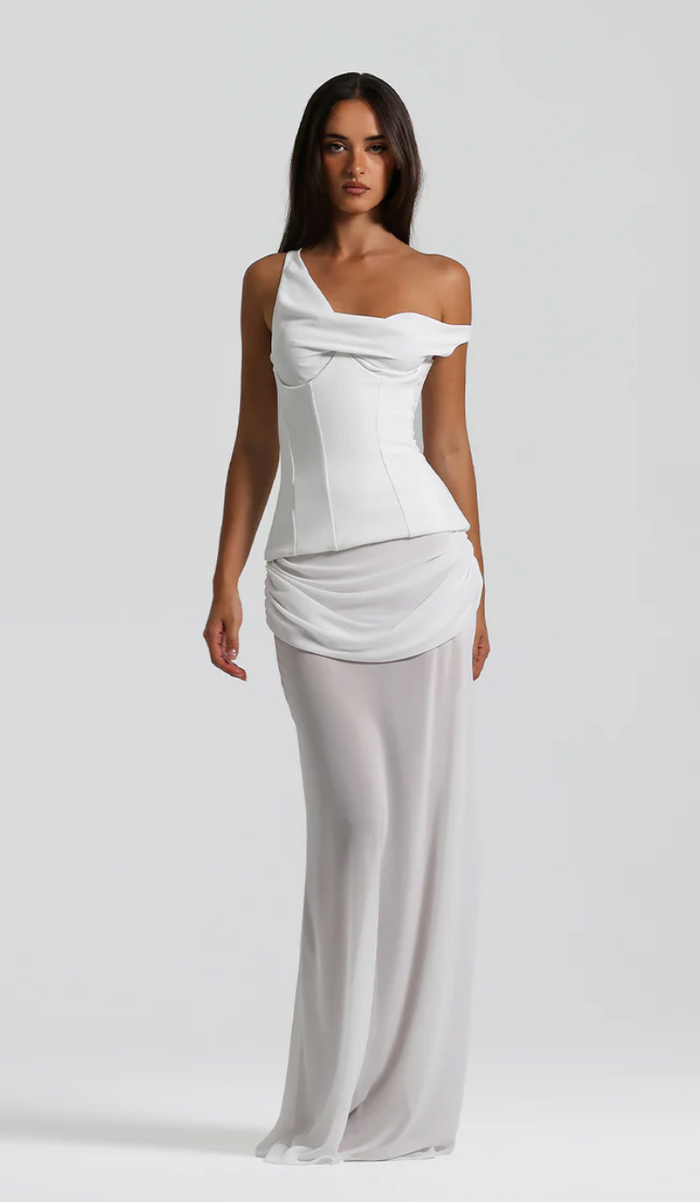 COMING SOON Natalie Rolt Cadence Gown White