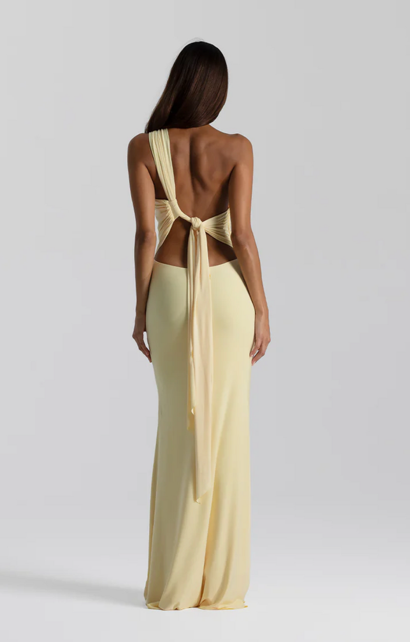 Natalie Rolt Fabienne Gown Butter Yellow
