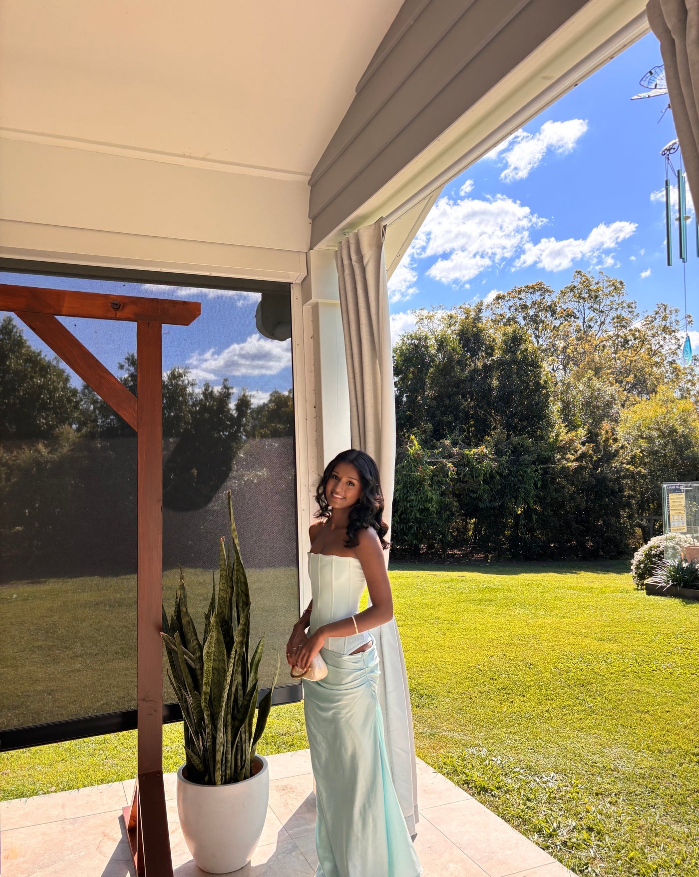 HNTR Huxley Gown Aqua