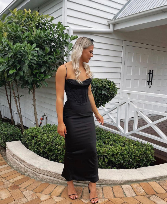 House of CB Charmaine Midi/Maxi Black