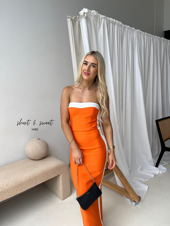 Bianca and Bridgett Ashley Midi Orange